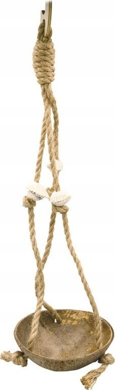 Lodër lëkundëse për zog PANAMA PET, lëvozhgë kokosi me guacka, 35 cm