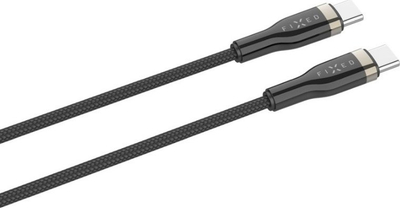 Kabëll FIXED USB C në USB C, 2 metra, 100W PD, i zi