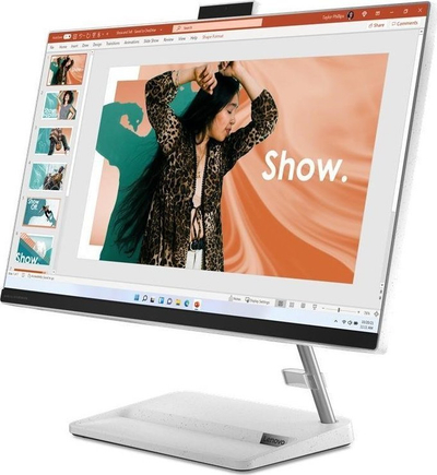 Kompjuter IdeaCentre AIO 3, 23.8", Intel Core i5-12450H, 16GB RAM, 512GB SSD, Intel UHD Graphics, i bardhë