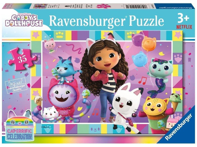 Puzzle Ravensburger Gabby's Dollhouse, 35 pjesë, shumëngjyrësh