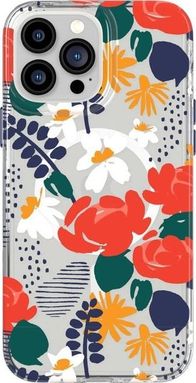 Këllëf telefoni Tech21 Evo Art Floral Rose për iPhone 13 Pro, MagSafe, me xham mbrojtës, rozë