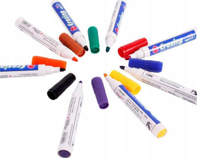 Set markerë për tabelë të bardhë LEANToys Whiteboard Marker Color, 8 copë, shumëngjyrësh