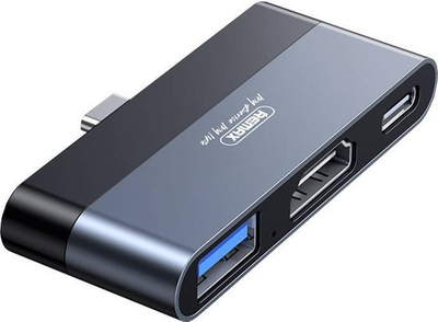 Splitter Remax RP-U15, HDMI USB USB-C, 4K, 60W