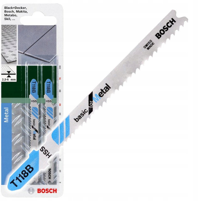 Teh sharrë pendul Bosch T118B, për metal 2.5-6 mm, paketë 2 copë