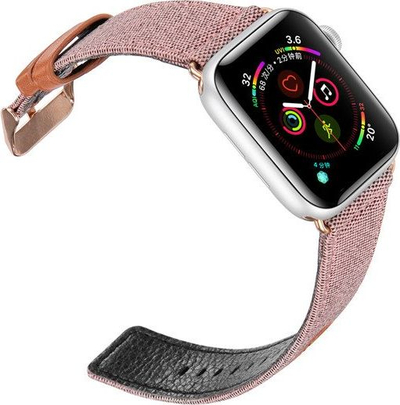 Rrip ore Dux Ducis për Apple Watch 38 40mm, lëkurë sintetike, i zi