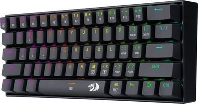 Tastierë mekanike Redragon K630 Dragonborn, 60%, RGB, me keycaps A113 QT Bullet, e zezë