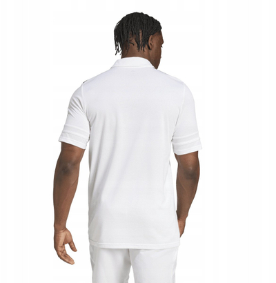 Bluzë polo Adidas Squadra 25 M JY3419, për meshkuj, poliestër i ricikluar, e bardhë