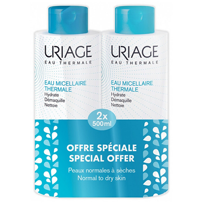 Ujë micellar Uriage Thermal, 2 x 500 ml