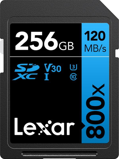 Kartë memorje Lexar Professional 800x SDXC, 256GB, 120MB/s, UHS-I U3 V30
