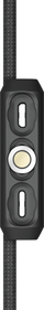 Kabllo magnetike RealPower Magnetic Cable 3A, 20cm, me adaptera, e zezë