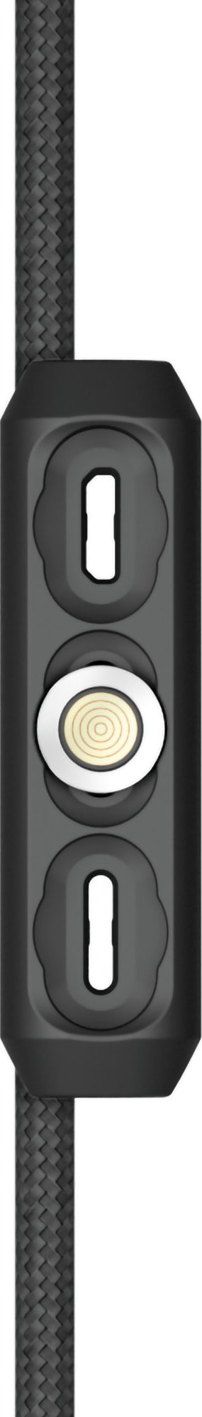 Kabllo magnetike RealPower Magnetic Cable 3A, 20cm, me adaptera, e zezë