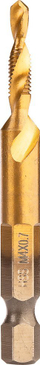 Çekiç gjujts fijesh Neo, HSS TiN, M4x0.7 mm, me trup gjashtëkëndor