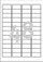 Etiketa Avery Zweckform ZF L6113 4, 45.7 x 21.2 mm