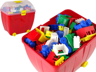 Кутија за играчки Marioin Large Chest With Blocks K2, 285 елементи, пластична, повеќебојна