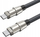 Kabllo USB C Bwoo String, 0.3m, 60W, e zezë