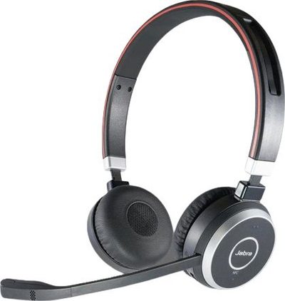 Kufje Jabra Evolve 65 BT Duo, wireless, me mikrofon, gri e zezë