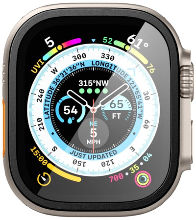 Xham mbrojtës Spigen Slim Pro për Apple Watch Ultra 49mm, i zi