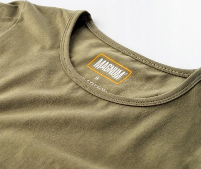 Bluzë Magnum Essential T Shirt 2.0, pambuk poliestër, për outdoor, ngjyrë olive