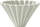 Dripper kafeje Origami S, porcelan, për 1–2 filxhanë, gri mat