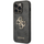 Mbrojtëse telefoni Guess 4G Logo, për iPhone 15 Pro, lëkurë PU, gri