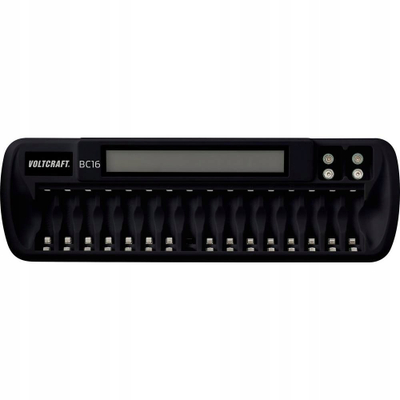 Karikues baterish VOLTCRAFT BC16, NiMH LiIon, AA AAA 9V, i zi