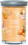 Qiri aromatik Yankee Candle Signature Mango Ice Cream Tumbler, 567g, në gotë xhami, portokalli