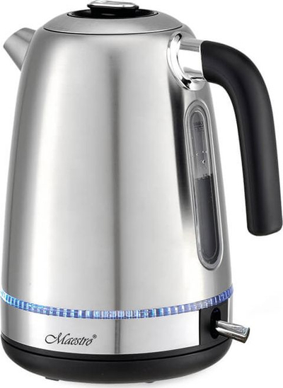 Vello elektrike Maestro MR-050, 1.7L, çelik inox, argjendtë