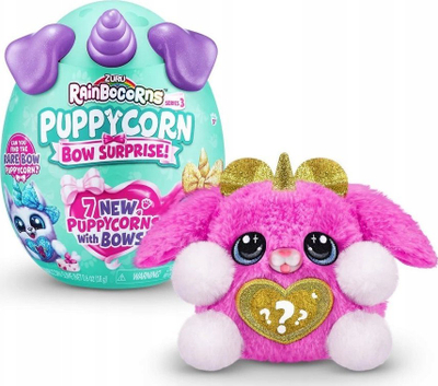 Lodër surprizë Zuru Rainbocorns Puppycorn Surprise S6, me pelush, për fëmijë 3+