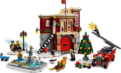 Set ndërtimi LEGO Creator Expert Winter Village Fire Station 10263, 1166 copa, për mosha 12+, shumëngjyrësh