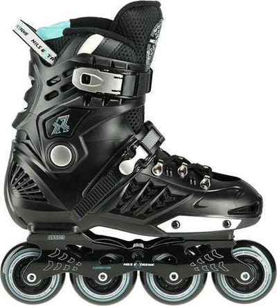 Pâtina inline Nils Extreme Slalom Solid, ABEC9, nr. 39, ngjyrë e zezë