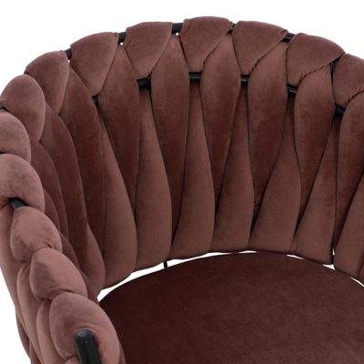 Kolltuk Luanda velvet + këmbë metal 60×54×78 cm (HM8741.02)