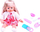 Kukull interaktive Baby Doll Bonnie, 36cm, me tinguj dhe gjesende, rozë