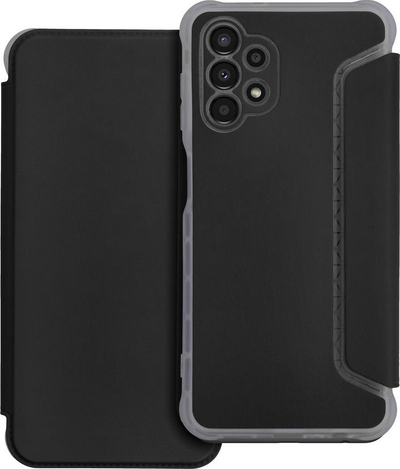 Këllëf telefoni Piano Flip Book për Samsung Galaxy A13 4G, kapak me magnet, xhep për karta, ngjyrë e zezë