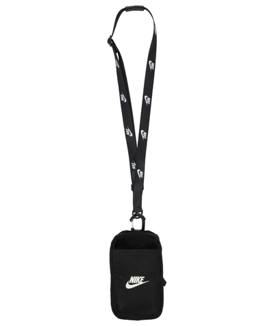 Çantë telefoni Nike Club Phone Crossbody 92800618776, ripstop, me rrip shpatulle, e zezë