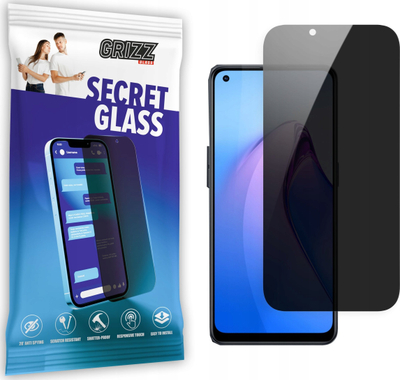 Xham mbrojtës Grizz SecretGlass për Oppo Reno 8z 5G, me efekt privatësie, transparencë e lartë