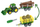 Set lodër me traktor ndërtimi John Deere 6215R, me rimorkio bari edhe rimorkio shtylle, jeshil