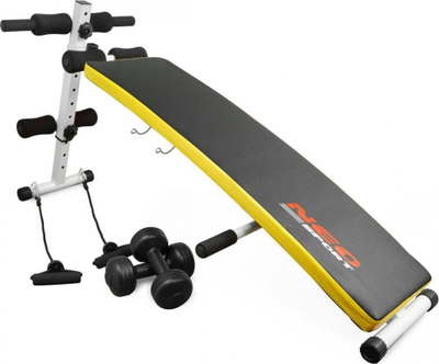Stol për ushtrime Neo-Sport, 136x54x55cm, i zi