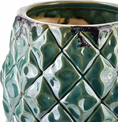 Vazo dekorative Tamani Green, qeramike, 15.5cm, jeshile