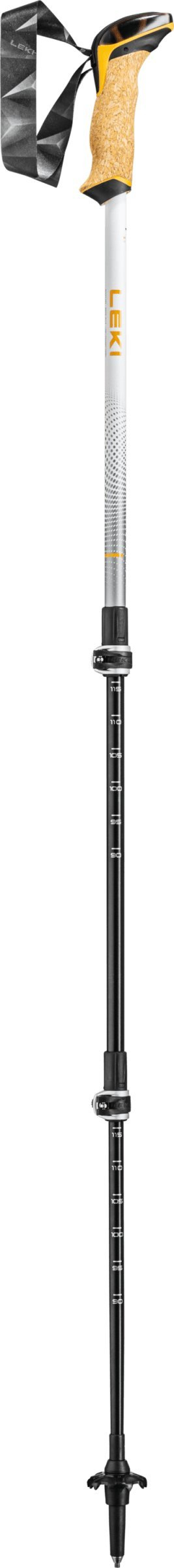 Shkopinj trekking Leki Cressida, teleskopikë 90–125 cm, alumin, gri