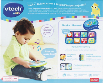 Tablet edukativ VTech Super Tablet 61800, ekran me prekje, lodër interaktive, mente