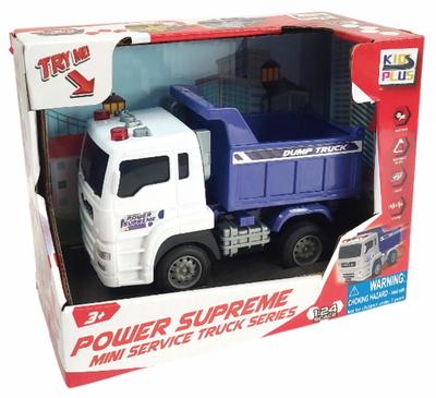 Kamion lodër L&amp;S Dump Truck, 17cm, fërkim, vjollcë