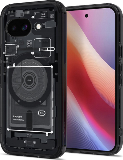 Mbulesë telefoni Spigen Ultra Hybrid Mag, për Google Pixel 9a, Zero One, e zezë