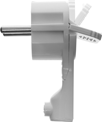Prizë këndore e sheshtë AWTools WT-16UP, 16A 230V, set 10 copë, e bardhë