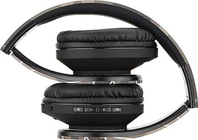 Kufje pa tela PowerLocus Over Ear, Bluetooth, Micro SD FM Radio, të zeza