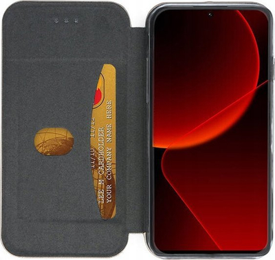 Kuti telefoni Forcell Elegance për Xiaomi 13T, tip libër me magnet, gri