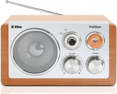 Radio tavoline Eltra Pelikan 2 FM, 5W, prizë 230V, dru fag
