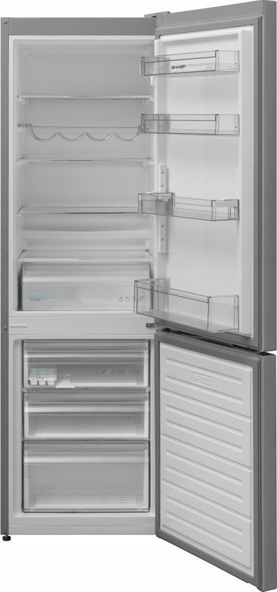 Frigorifer SHARP SJ-FBB04DTXLE, NanoFrost, kombinim frigorifer ngrirës, inox