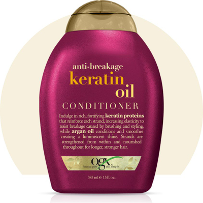 Kondicioner flokësh Organix keratin oil, 385 ml