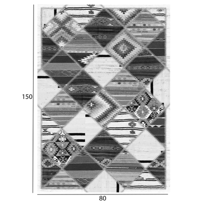 Tepih etnik JOSIANE 80×150 HM7676.21, gri