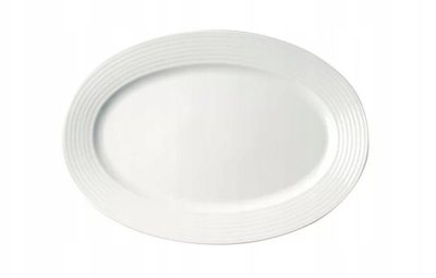 Pjatë ovale RAK Rondo, 12.6", porcelan, ngjyrë ivoris